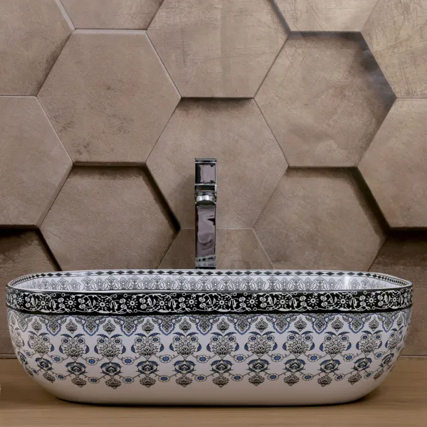 HISRE_Table_Top_Ceramic_Wash_Basin_|_Bathroom_wash_basin_|_Kitchen_Sink_(White)_Wash_Basin_For_Bathroom_RANGOLI_BLUE_Table_Top_Basin_(WHITE)
