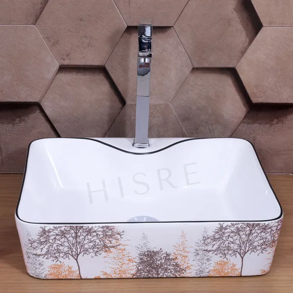 HISRE_?White_Tree_Print_Ceramic_Bathroom_Kitchen_Sink_Over_Counter_Top_Wash_Basin_4111_Table_Top_Basin_(Multicolor)