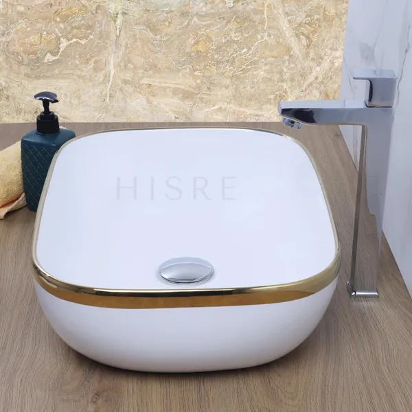 HISRE_Over_Counter_Top_Ceramic_Bathroom_Kitchen_Sink_2305_Table_Top_Basin_(Multicolor)