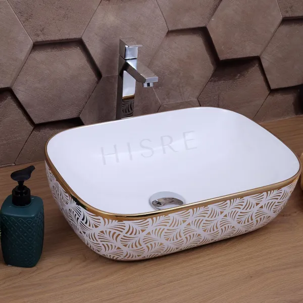 HISRE_Over_Counter_Top_Wash_Basin_|_Ceramic_Bathroom_Kitchen_Sink_2307_Table_Top_Basin_(Multicolor)