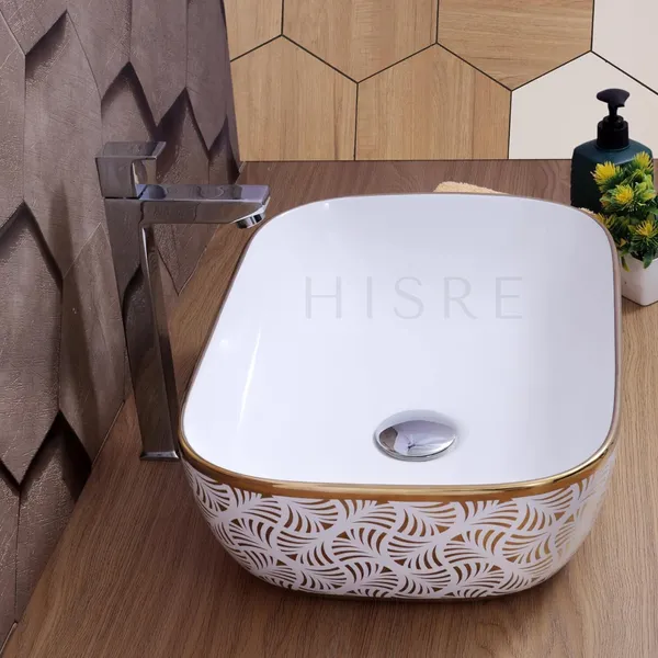 HISRE_Over_Counter_Top_Wash_Basin_|_Ceramic_Bathroom_Kitchen_Sink_2307_Table_Top_Basin_(Multicolor)
