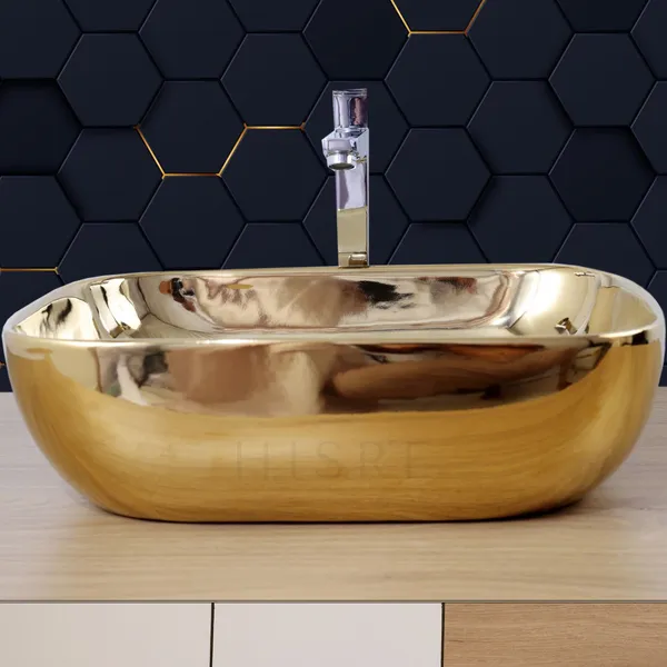 HISRE_Over_Counter_Top_Ceramic_Bathroom_Kitchen_Sink_2306_Table_Top_Basin_(Gold)