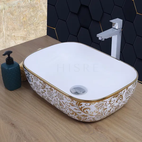 HISRE_Over_Counter_Top_Ceramic_Bathroom_Kitchen_Sink_2315_Table_Top_Basin_(Multicolor)