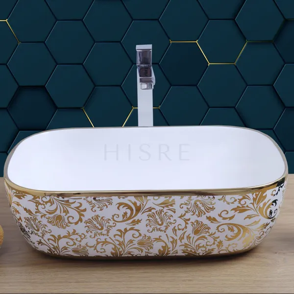 HISRE_Over_Counter_Top_Ceramic_Bathroom_Kitchen_Sink_2315_Table_Top_Basin_(Multicolor)