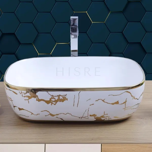 HISRE_Over_Counter_Ceramic_Bathroom_Kitchen_Sink_2304_Table_Top_Basin_(Multicolor)