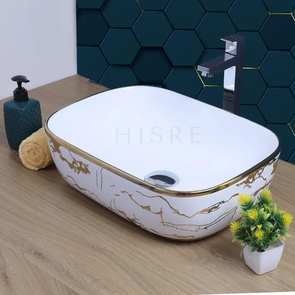 HISRE_Over_Counter_Ceramic_Bathroom_Kitchen_Sink_2304_Table_Top_Basin_(Multicolor)