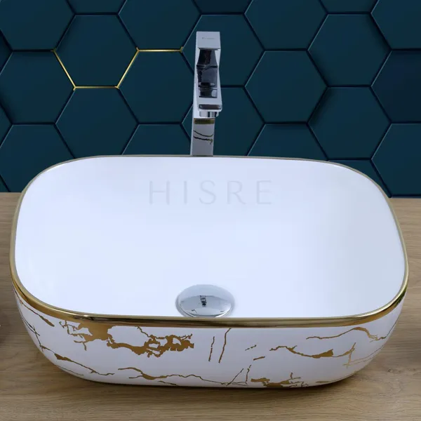 HISRE_Over_Counter_Ceramic_Bathroom_Kitchen_Sink_2304_Table_Top_Basin_(Multicolor)
