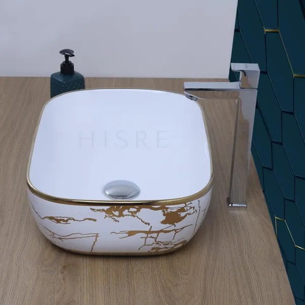 HISRE_Over_Counter_Ceramic_Bathroom_Kitchen_Sink_2304_Table_Top_Basin_(Multicolor)