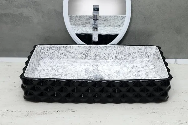HISRE_Designer_Glossy_Finish_Table_Top_Wash_Basin_Vessel_Sink_with_Slim_Rim_Vessel_Sinks_For_Bathrooms_(24_x_14_x_4.5_Inch)_(Style-_1)_Counter_Top_(Black)