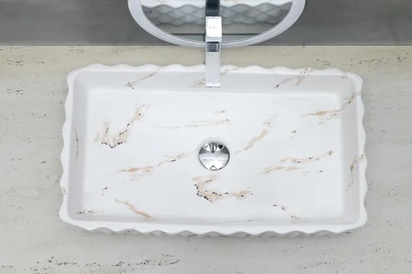 HISRE_Designer_Glossy_Finish_Table_Top_Wash_Basin_Vessel_Sink_with_Slim_Rim_Vessel_Sinks_For_Bathrooms_(24_x_14_x_4.5_Inch)_(Style-_4)_Table_Top_Basin_(White)