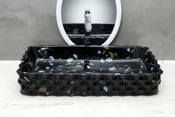 HISRE_Designer_Glossy_Finish_Table_Top_Wash_Basin_Vessel_Sink_with_Slim_Rim_Vessel_Sinks_For_Bathrooms_(24_x_14_x_4.5_Inch)_(Style-_3)_Counter_Top_(Black)
