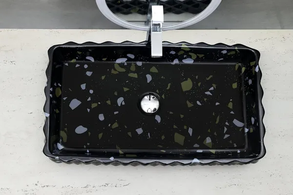 HISRE_Designer_Glossy_Finish_Table_Top_Wash_Basin_Vessel_Sink_with_Slim_Rim_Vessel_Sinks_For_Bathrooms_(24_x_14_x_4.5_Inch)_(Style-_3)_Counter_Top_(Black)