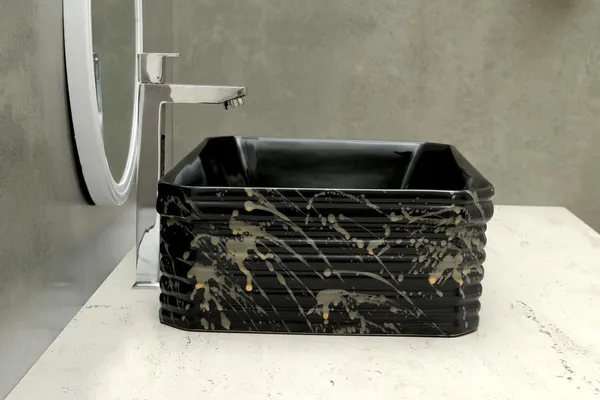 HISRE_Rectangular_Black_Glossy_Ceramic_Table_Top_Basin_Countertop_Ceramic_Bathroom_Kitchen_Sink_(18_x_14_x_6_Inch)_(Style_-_1)_AM3204_Table_Top_Basin_(Black)