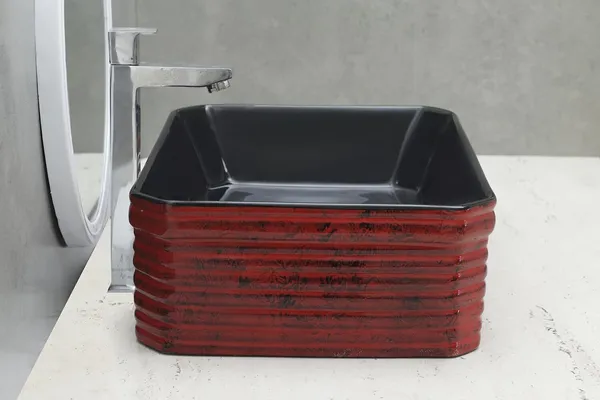 HISRE_Premium_Red-Black_Table_Top_Basin_Countertop_Ceramic_Bathroom_Kitchen_Sink_(18_x_14_x_6_Inch)_(Style_-_5)_AM3212_Table_Top_Basin_(Brown_&_Black)