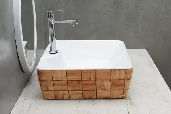 HISRE_Ceramic_Table_Top_Vessel_Sink_Wash_Basin_Oval_Shape_Over_Counter_Wash_Basin_For_Bathrooms_&_Living_Room_19_X_14_X_5_Inch_(RT603)_Table_Top_Basin_(Brown_&_White)