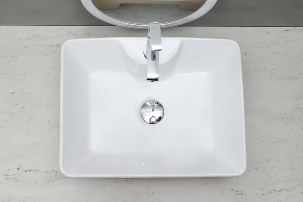 HISRE_Ceramic_Table_Top_Vessel_Sink_Wash_Basin_Oval_Shape_Over_Counter_Wash_Basin_For_Bathrooms_&_Living_Room_19_X_14_X_5_Inch_(RT603)_Table_Top_Basin_(Brown_&_White)