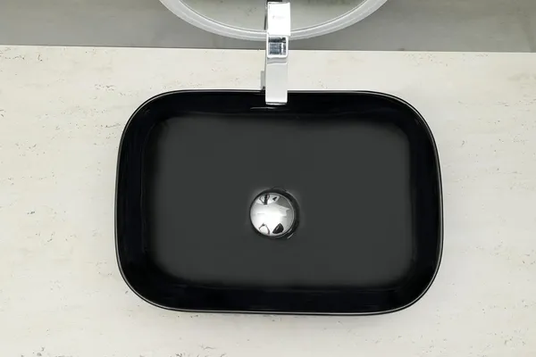 HISRE_Table_Top_Wash_Basin_For_Bathroom,_Living_Room_Ceramic_Bathroom_Kitchen_Sink_(18_x_13_x_5_Inch)_(Style_-_2)_Table_Top_Basin_(Black)