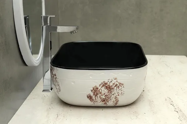 HISRE_Table_Top_Wash_Basin_For_Bathroom,_Living_Room_Ceramic_Bathroom_Kitchen_Sink_(18_x_13_x_5_Inch)_(Style_-_6)_Table_Top_Basin_(White)