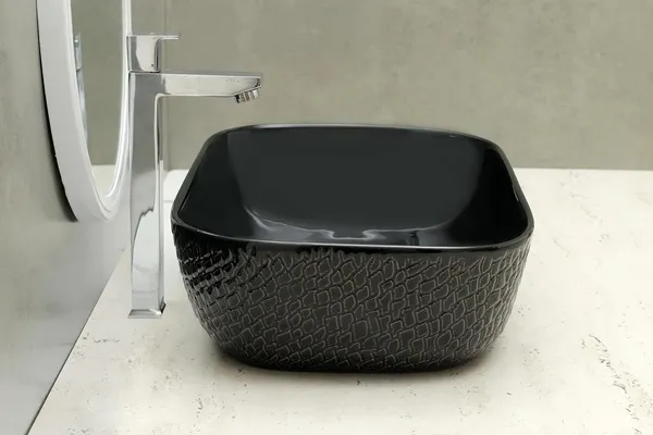 HISRE_Table_Top_Wash_Basin_For_Bathroom,_Living_Room_Ceramic_Bathroom_Kitchen_Sink_(18_x_13_x_5_Inch)_(Style_-_5)_Table_Top_Basin_(Black)