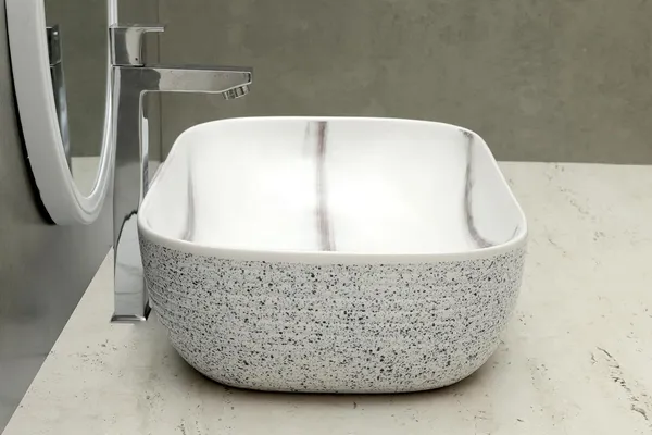 HISRE_Table_Top_Wash_Basin_For_Bathroom,_Living_Room_Ceramic_Bathroom_Kitchen_Sink_(18_x_13_x_5_Inch)_(Style_-_9)_Table_Top_Basin_(White)