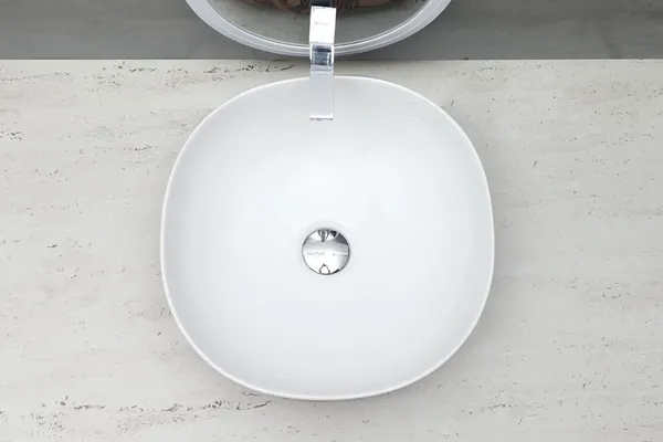 HISRE_Matt_Marble_Luxurious_Table_Top_Bathroom_Sink_OVEL_(16.5_x_16.5_x_5.5_Inch)_Design_-_2_Table_Top_Basin_(Browm)