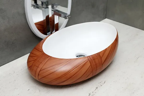 HISRE_Countertop_Ceramic_Bathroom_Sink_Oval_Shape_Wash_Basin_(24_x_16_x_5.5_Inch)_(Style_-_3)_VT707_Table_Top_Basin_(Brown)