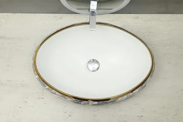 HISRE_Over_Counter_Wash_Basin_Countertop_(24_x_17_x_5.5_Inch)_G2207_Table_Top_Basin_(White)