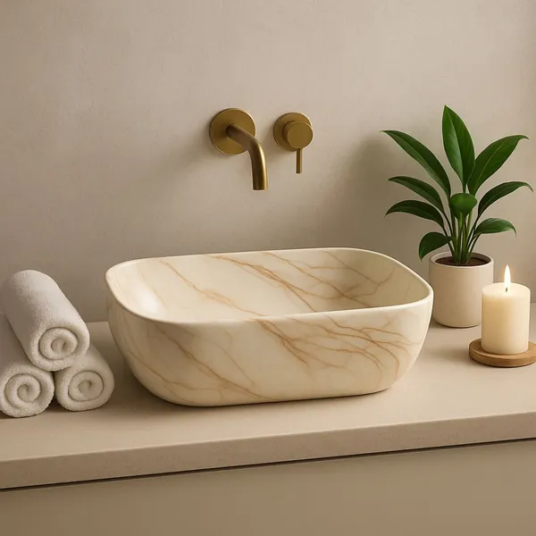 HISRE_Luxury_Tabletop_Ceramic_Wash_Basin_|_Elegant_White_Marble_Look_Over_Counter_Sink_|_Modern_Marble_Look_Bathroom_Sink|45_x_33_x_13_CM|_Stylish_Countertop_Washbasin_Over_Counter_Basin_(Elegant_White-Grey_with_Gold_Veins)