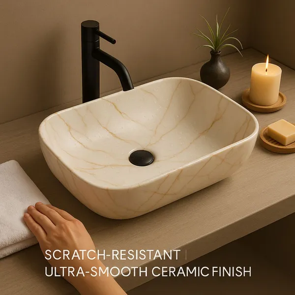 HISRE_Luxury_Tabletop_Ceramic_Wash_Basin_|_Elegant_White_Marble_Look_Over_Counter_Sink_|_Modern_Marble_Look_Bathroom_Sink|45_x_33_x_13_CM|_Stylish_Countertop_Washbasin_Over_Counter_Basin_(Elegant_White-Grey_with_Gold_Veins)