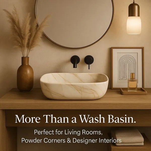 HISRE_Luxury_Tabletop_Ceramic_Wash_Basin_|_Elegant_White_Marble_Look_Over_Counter_Sink_|_Modern_Marble_Look_Bathroom_Sink|45_x_33_x_13_CM|_Stylish_Countertop_Washbasin_Over_Counter_Basin_(Elegant_White-Grey_with_Gold_Veins)