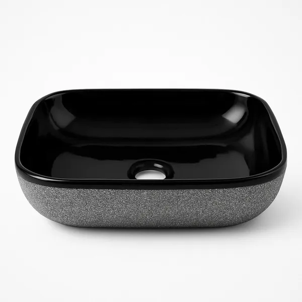 HISRE_Premium_Ceramic_Over_Counter_Sink_for_Bathroom,_Kitchen_&_Living_Room_(45_x_33_x_13_cm)_–_Stylish_Table_Top_Wash_Basin_for_Modern_Interiors_Table_Top_Basin_(Black_Glossy_with_Silver_Sparkle)