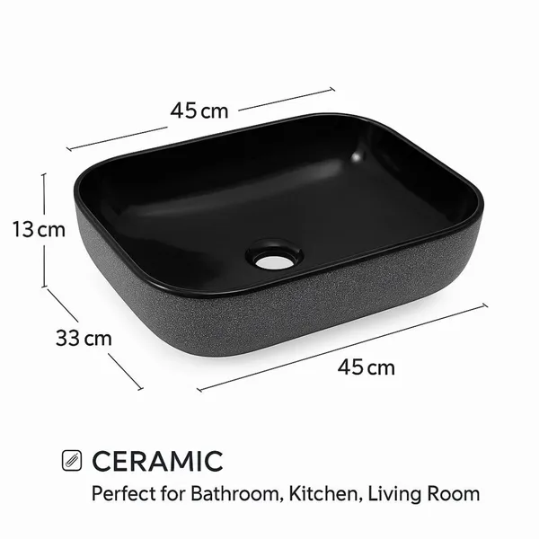 HISRE_Premium_Ceramic_Over_Counter_Sink_for_Bathroom,_Kitchen_&_Living_Room_(45_x_33_x_13_cm)_–_Stylish_Table_Top_Wash_Basin_for_Modern_Interiors_Table_Top_Basin_(Black_Glossy_with_Silver_Sparkle)