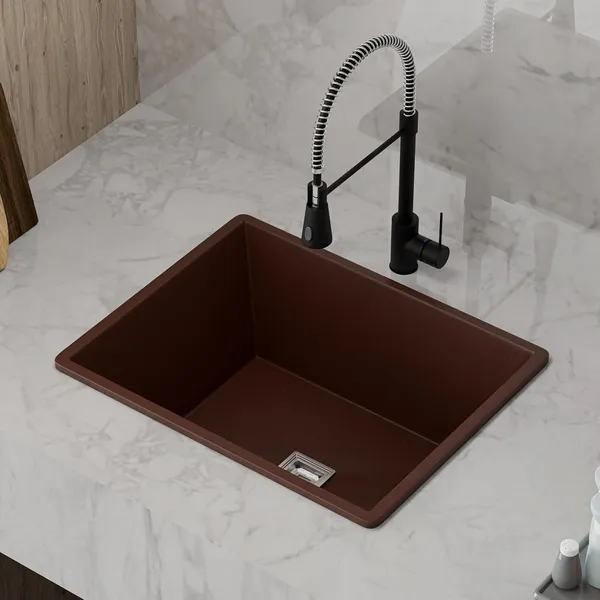 HISRE_Quartz_Kitchen_Sink_21x18x9_Inch_Brown_Heavy_Duty_Single_Bowl_Kitchen_Basin_QKS-21X18X9-BRN_(Brown)_Top_Mount_(Brown)