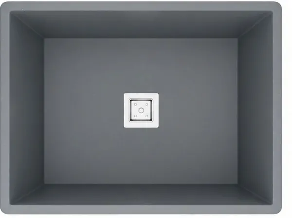 HISRE_Quartz_Kitchen_Sink_21x18x9_Inch_Gray_Deep_Single_Bowl_Undermount_Drop-in_QKS-21X18X9-GRY_(Gray)_Top_Mount_(Gray)