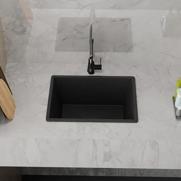 HISRE_Kitchen_Sink_16x18x8_Inch_Black_Single_Bowl_Undermount_Drop-in_QKS-16X18X8-BLK_(Black)_Top_Mount_(Black)
