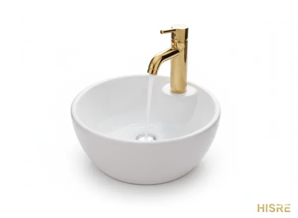HISRE_Modern_Ceramic_Table_Top_Wash_Basin_for_Bathroom_Counter_(_13_x_13_x_5_Inch)_G3903_Over_Counter_Basin_(White)