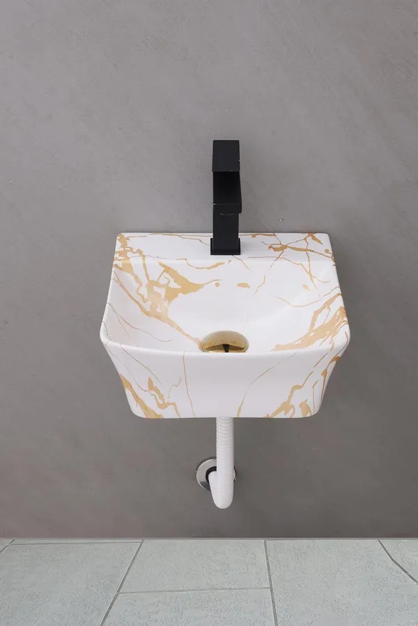 HISRE_Modern_Ceramic_Table_Top_Wash_Basin_for_Bathroom_Counter_(_13_x_13_x_5_Inch)_Style-3_Over_Counter_Basin_(White_Gold_Gray)