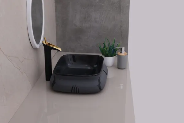 HISRE_Designer_Ceramic_Table_Top_Countertop_Wash_Basin_for_Bathroom_(18x_13x_5.5Inch)_G3901_Over_Counter_Basin_(Black)
