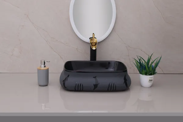 HISRE_Designer_Ceramic_Table_Top_Countertop_Wash_Basin_for_Bathroom_(18x_13x_5.5Inch)_G3901_Over_Counter_Basin_(Black)