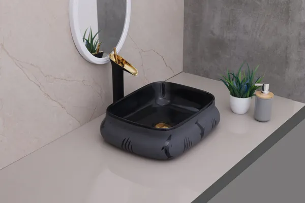 HISRE_Designer_Ceramic_Table_Top_Countertop_Wash_Basin_for_Bathroom_(18x_13x_5.5Inch)_G3901_Over_Counter_Basin_(Black)