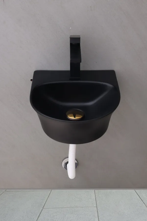 HISRE_Modern_Ceramic_Table_Top_Wash_Basin_for_Bathroom_Counter_(_13x_14x_5_Inch)_Style-7_Counter_Top_(Black)