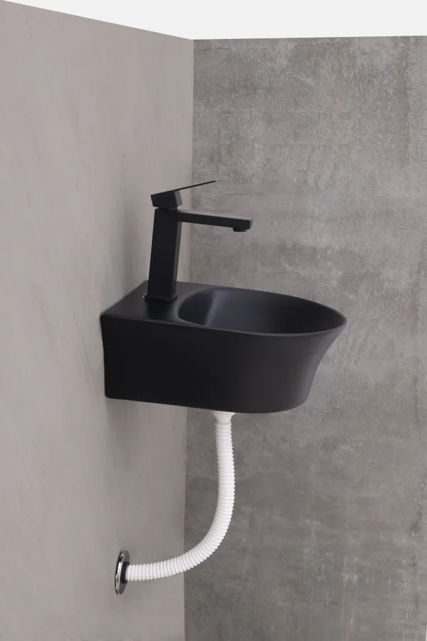 HISRE_Modern_Ceramic_Table_Top_Wash_Basin_for_Bathroom_Counter_(_13x_14x_5_Inch)_Style-7_Counter_Top_(Black)