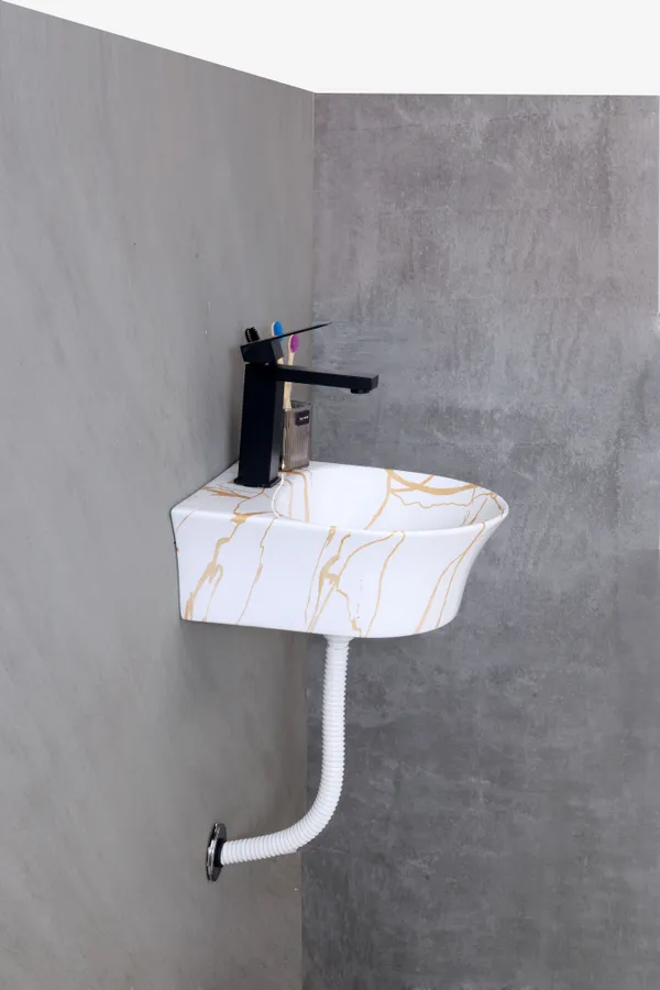 HISRE_Modern_Ceramic_Table_Top_Wash_Basin_for_Bathroom_Counter_(_13x_14x_5_Inch)_Style-4_Counter_Top_(White)