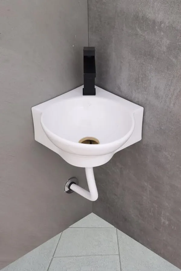 HISRE_Designer_Ceramic_Table_Top_Countertop_Wash_Basin_for_Bathroom_(14x_16x_5_Inch)_Style-1_Counter_Top_(White)