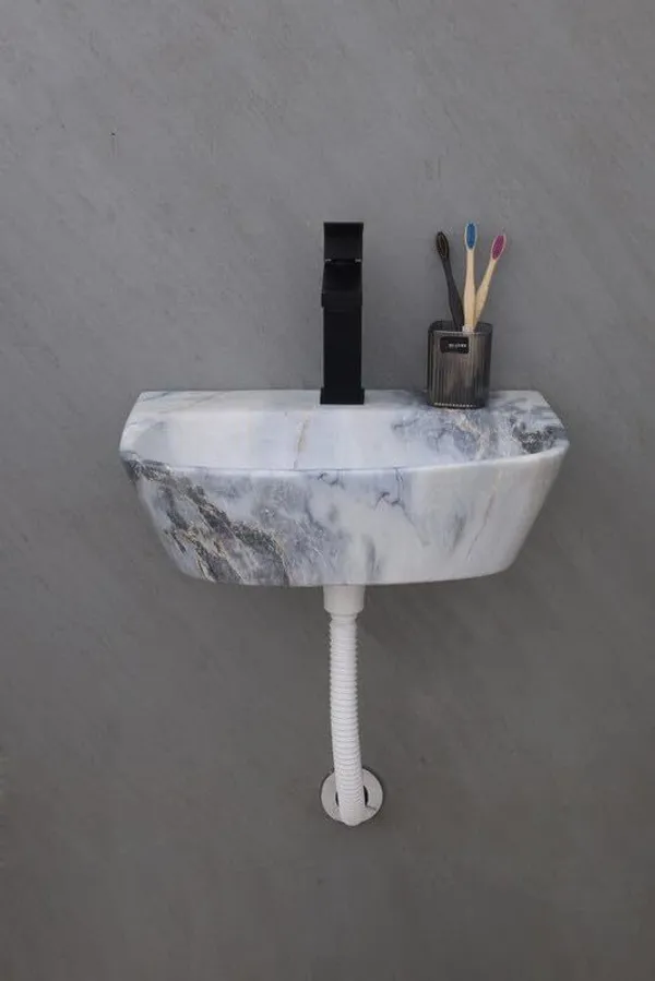 HISRE_Designer_Ceramic_Table_Top_Countertop_Wash_Basin_for_Bathroom_(17x_12x_5_Inch)_Style-6_Counter_Top_(White)
