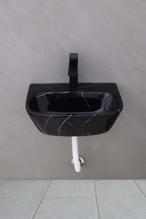HISRE_Designer_Ceramic_Table_Top_Countertop_Wash_Basin_for_Bathroom_(17x_12x_5_Inch)_Style-3_Counter_Top_(Black)