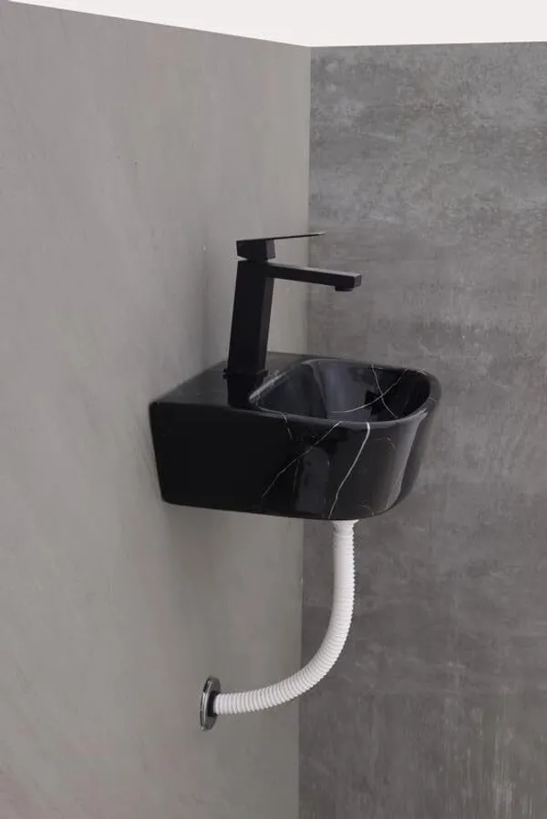 HISRE_Designer_Ceramic_Table_Top_Countertop_Wash_Basin_for_Bathroom_(17x_12x_5_Inch)_Style-3_Counter_Top_(Black)