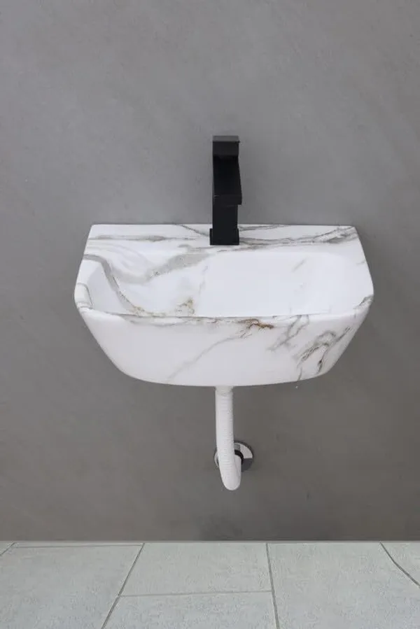 HISRE_Designer_Ceramic_Table_Top_Countertop_Wash_Basin_for_Bathroom_(17x_12x_5_Inch)_Style-5_Counter_Top_(White)