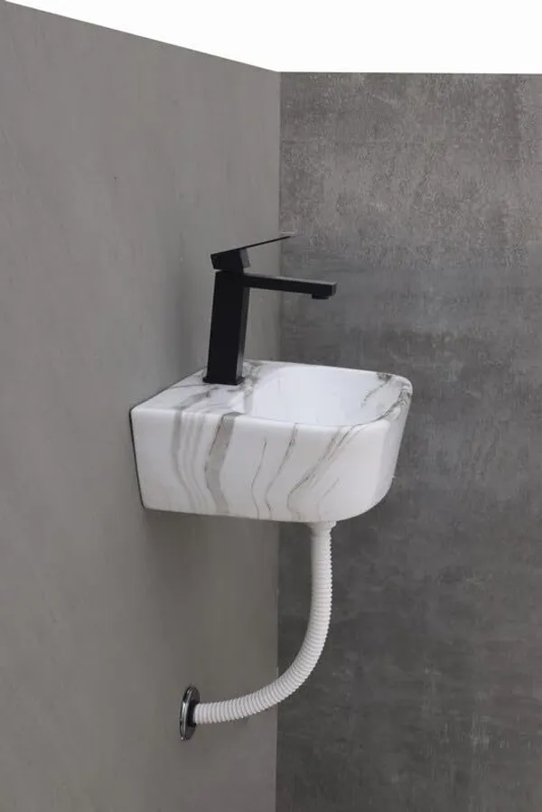 HISRE_Designer_Ceramic_Table_Top_Countertop_Wash_Basin_for_Bathroom_(17x_12x_5_Inch)_Style-5_Counter_Top_(White)