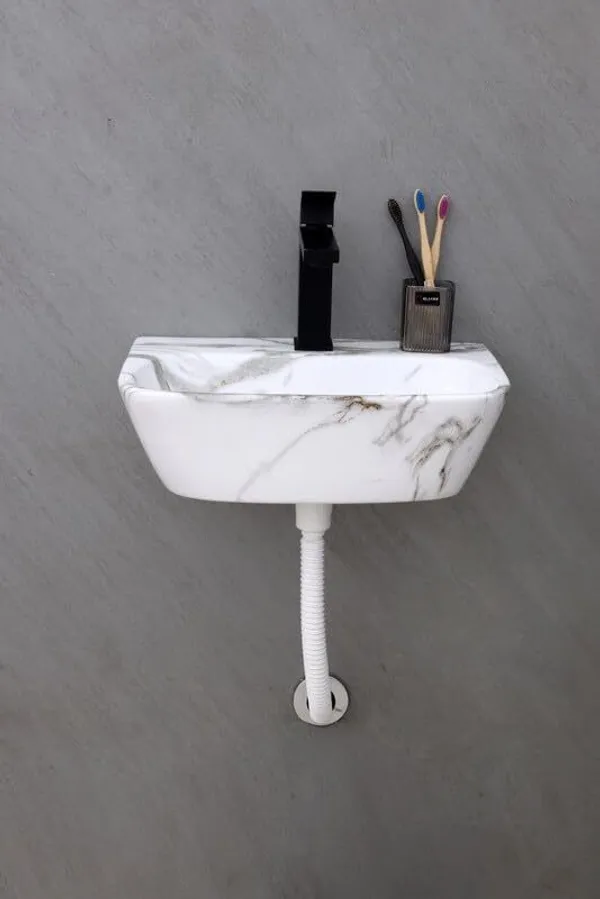 HISRE_Designer_Ceramic_Table_Top_Countertop_Wash_Basin_for_Bathroom_(17x_12x_5_Inch)_Style-5_Counter_Top_(White)